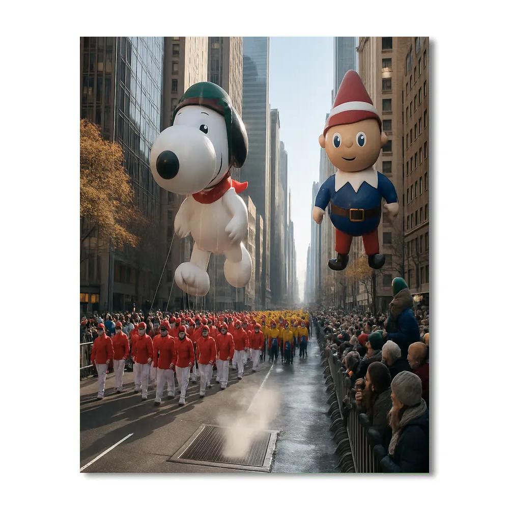 Thanksgiving Day Parade Balloons In New York Number painting