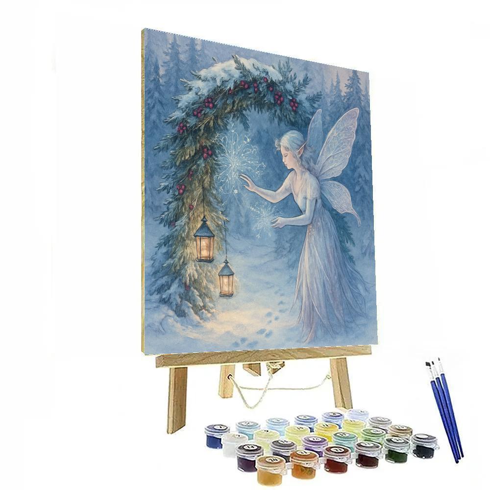 Frost Fairy Decorating The Evergreen Arch Painting by numbers kit