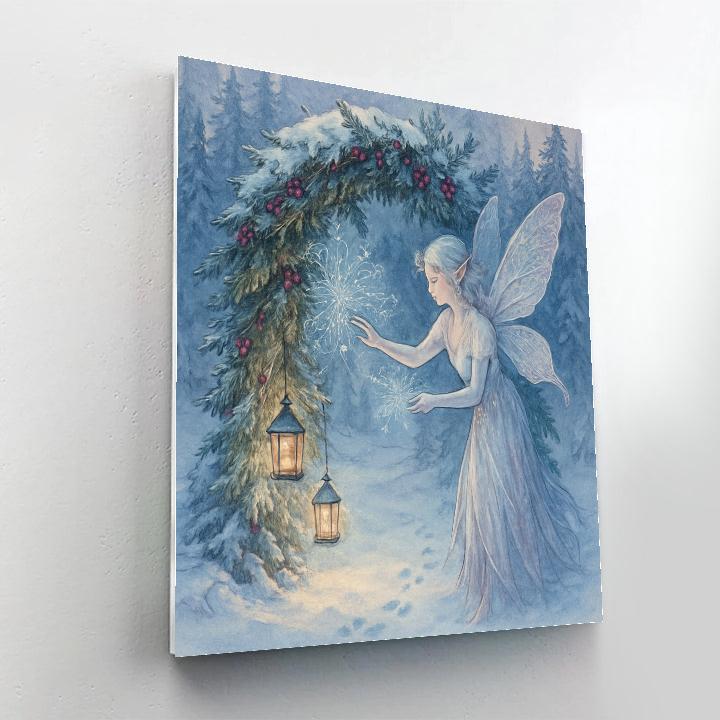 Frost Fairy Decorating The Evergreen Arch Painting by numbers kit