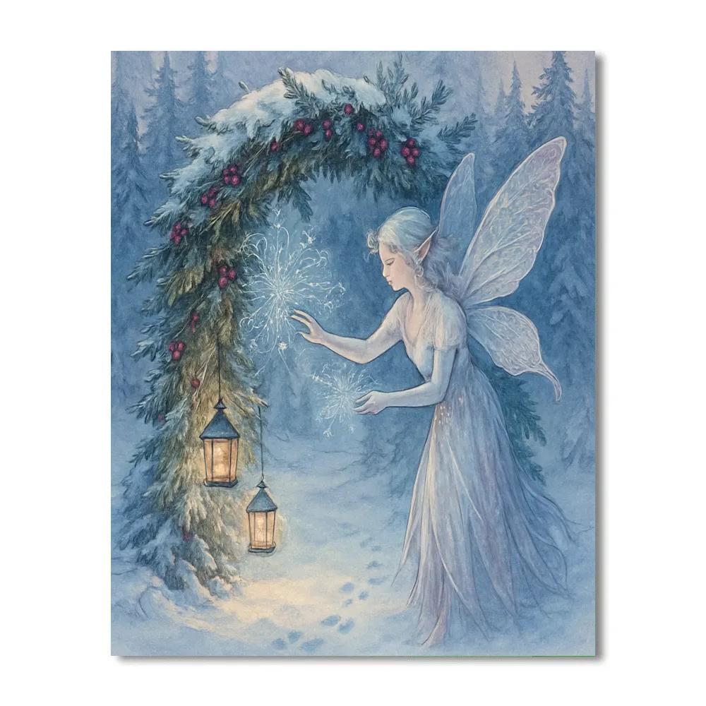 Frost Fairy Decorating The Evergreen Arch Painting by numbers kit