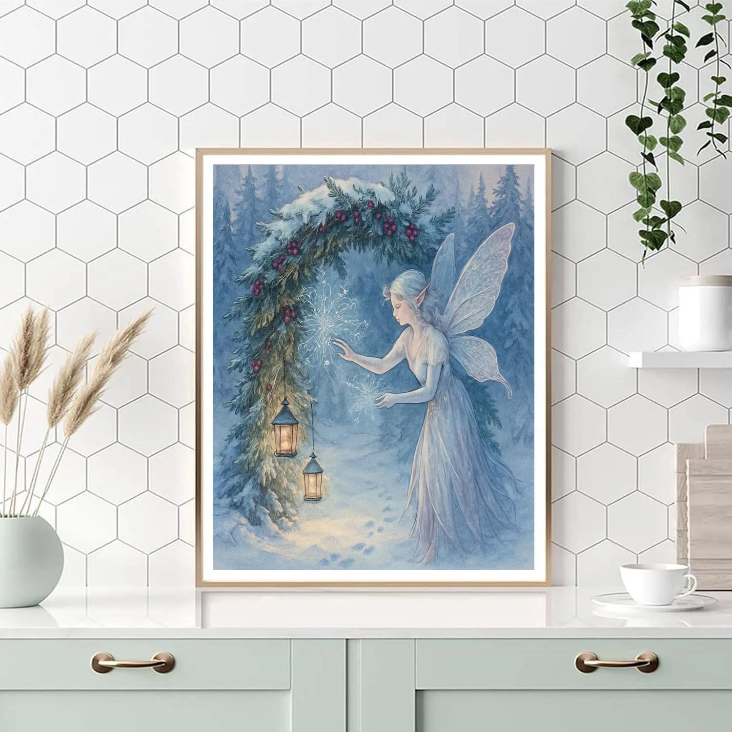 Frost Fairy Decorating The Evergreen Arch Painting by numbers kit