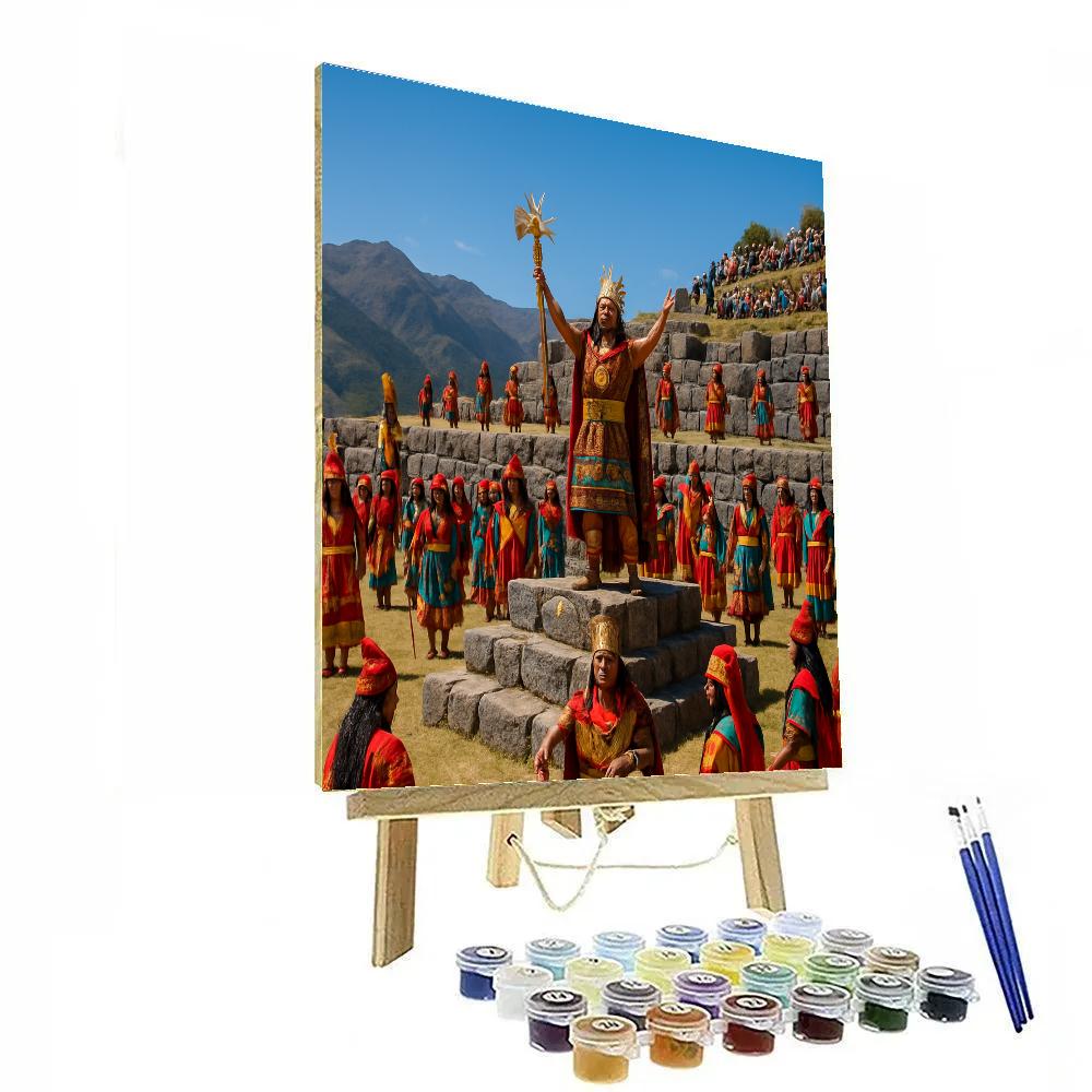 Inti Raymi Sun Festival At Sacsayhuaman Cusco Paint by numbers kits