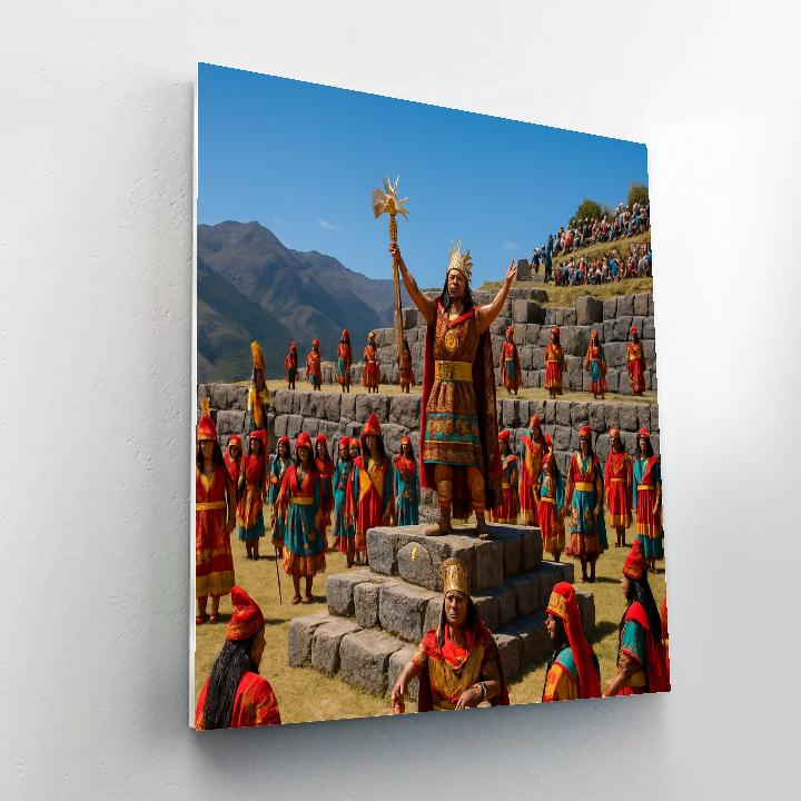 Inti Raymi Sun Festival At Sacsayhuaman Cusco Paint by numbers kits