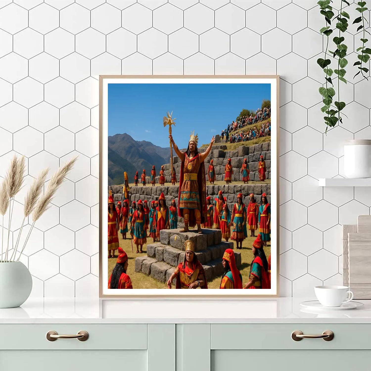 Inti Raymi Sun Festival At Sacsayhuaman Cusco Paint by numbers kits