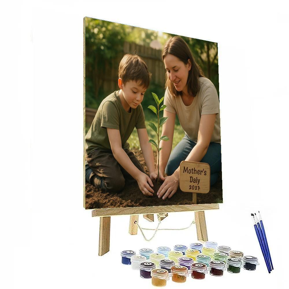 Planting A Memory Tree With Mom Numbered painting kits
