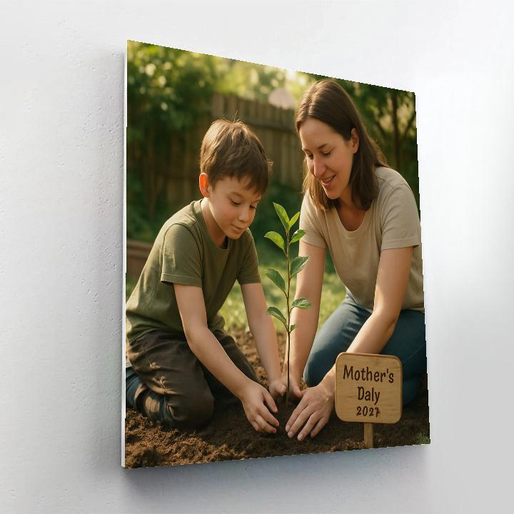 Planting A Memory Tree With Mom Numbered painting kits