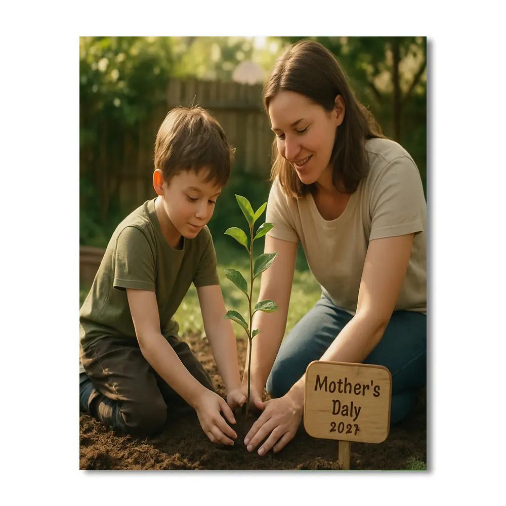 Planting A Memory Tree With Mom Numbered painting kits