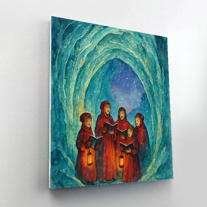 Christmas Choir Inside The Snow Cave painting number kit