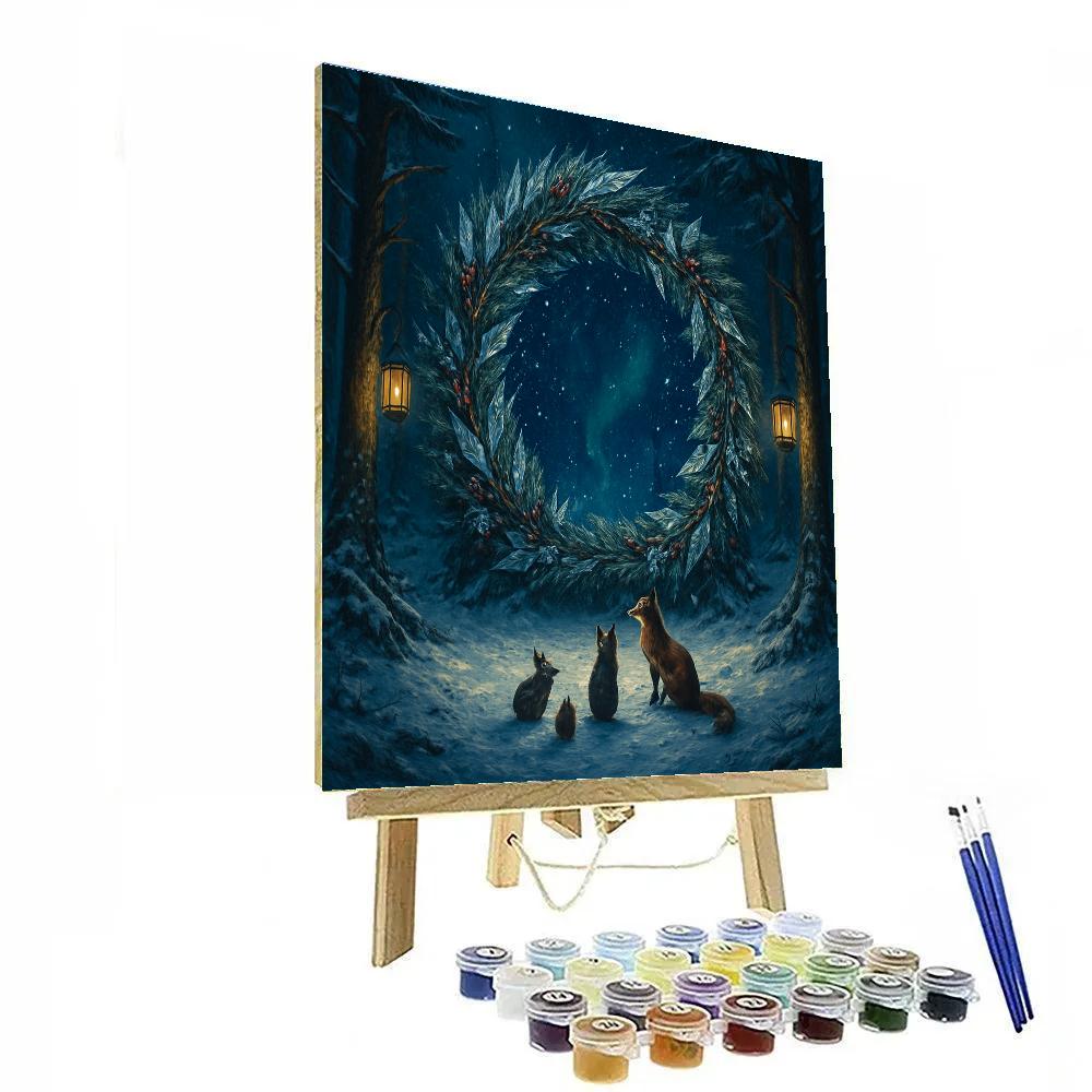 Northern Forest Christmas Stargate Numbered painting kits