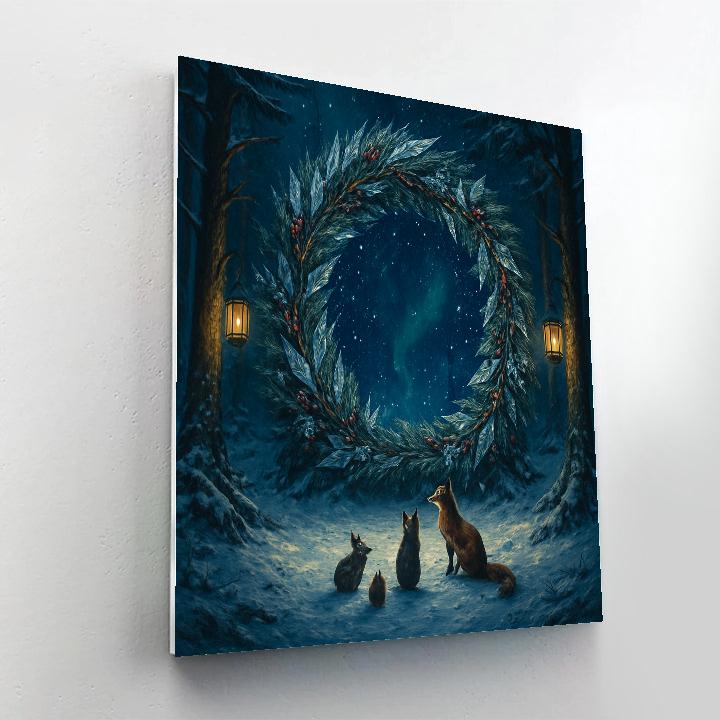 Northern Forest Christmas Stargate Numbered painting kits