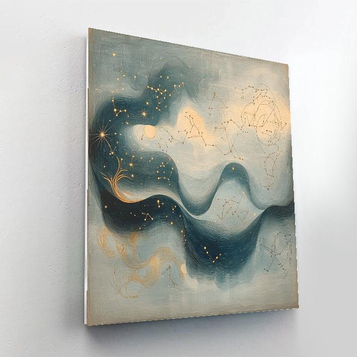 Leonardo Da Vinci Inspired Celestial Ocean Patterns painting number kit