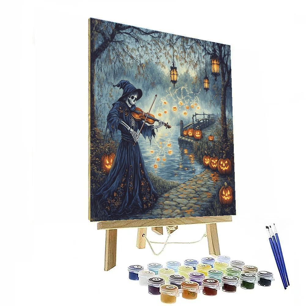 Wandering Fiddler Spooky Edition Paint by numbers art