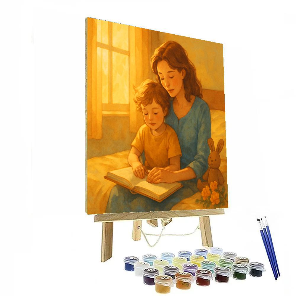 Sunrise Storytime With Mom Painting by numbers kit