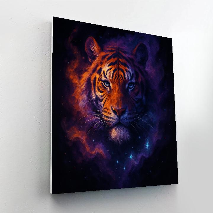 Nebula Tiger Ember Painting by numbers kit