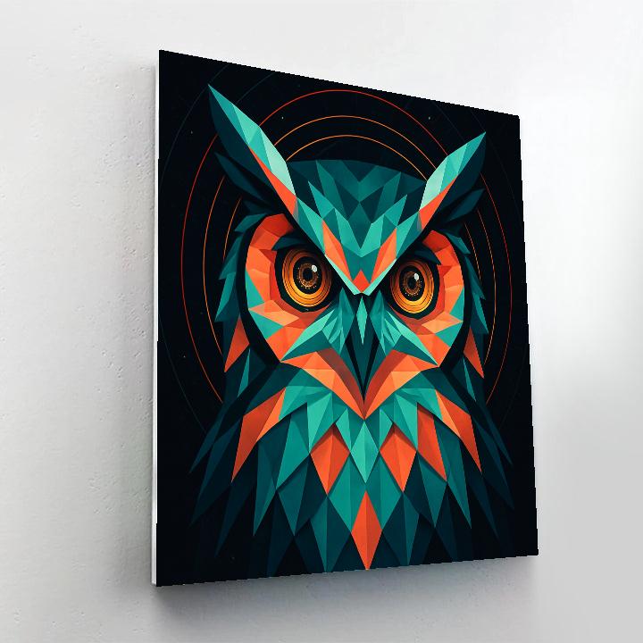 Galactic Owl Sentinel paint by color