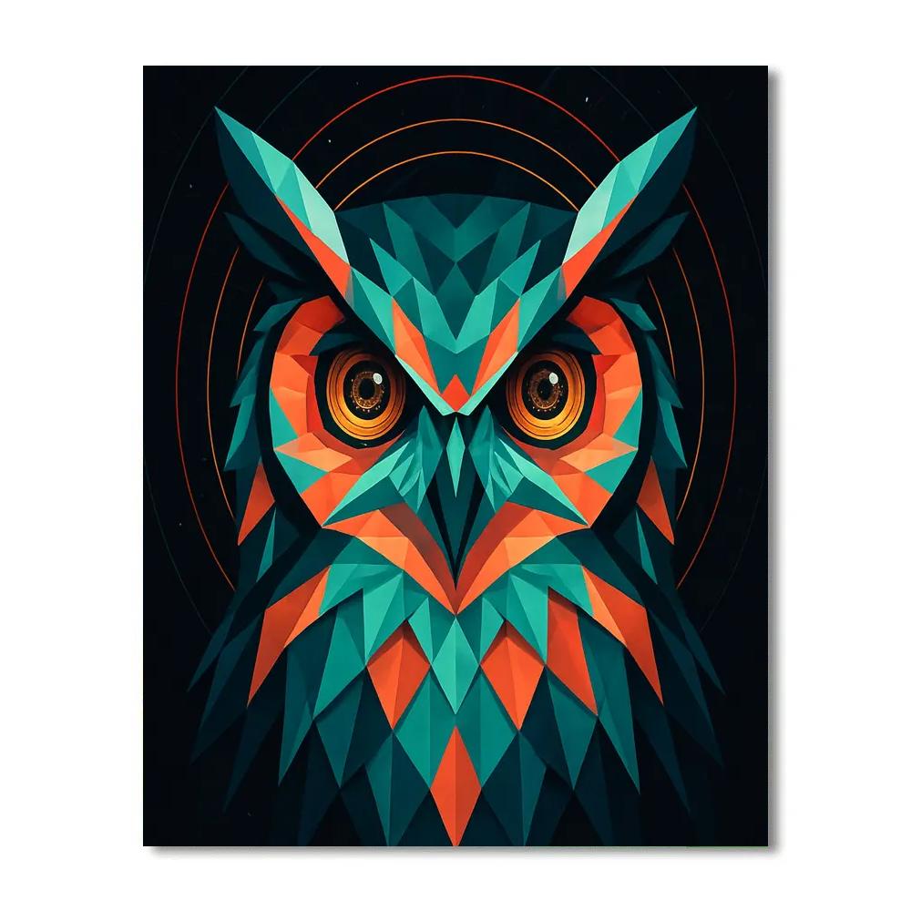 Galactic Owl Sentinel paint by color