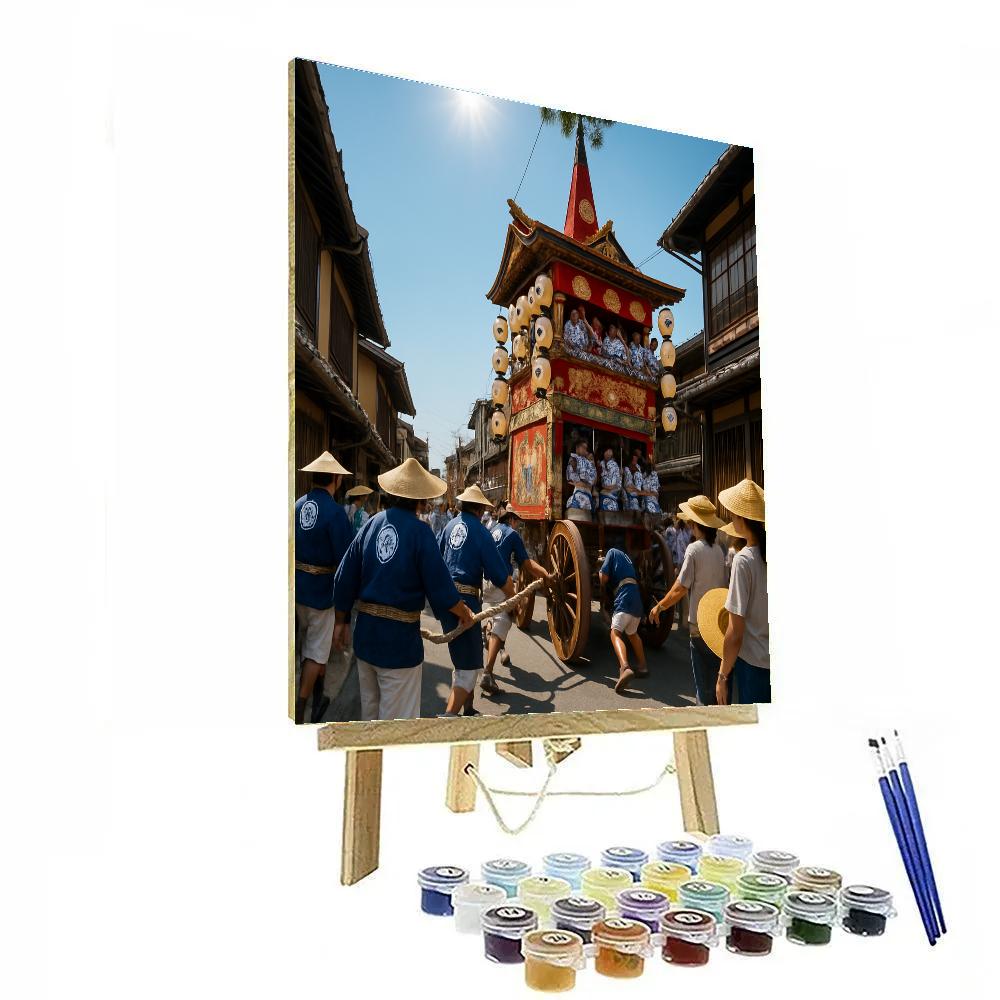 Gion Matsuri Float Procession In Kyoto DIY paint by numbers