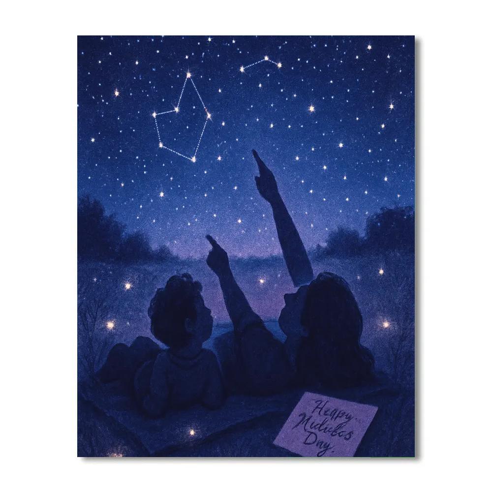 Stargazing Wishes For Mom paint by number