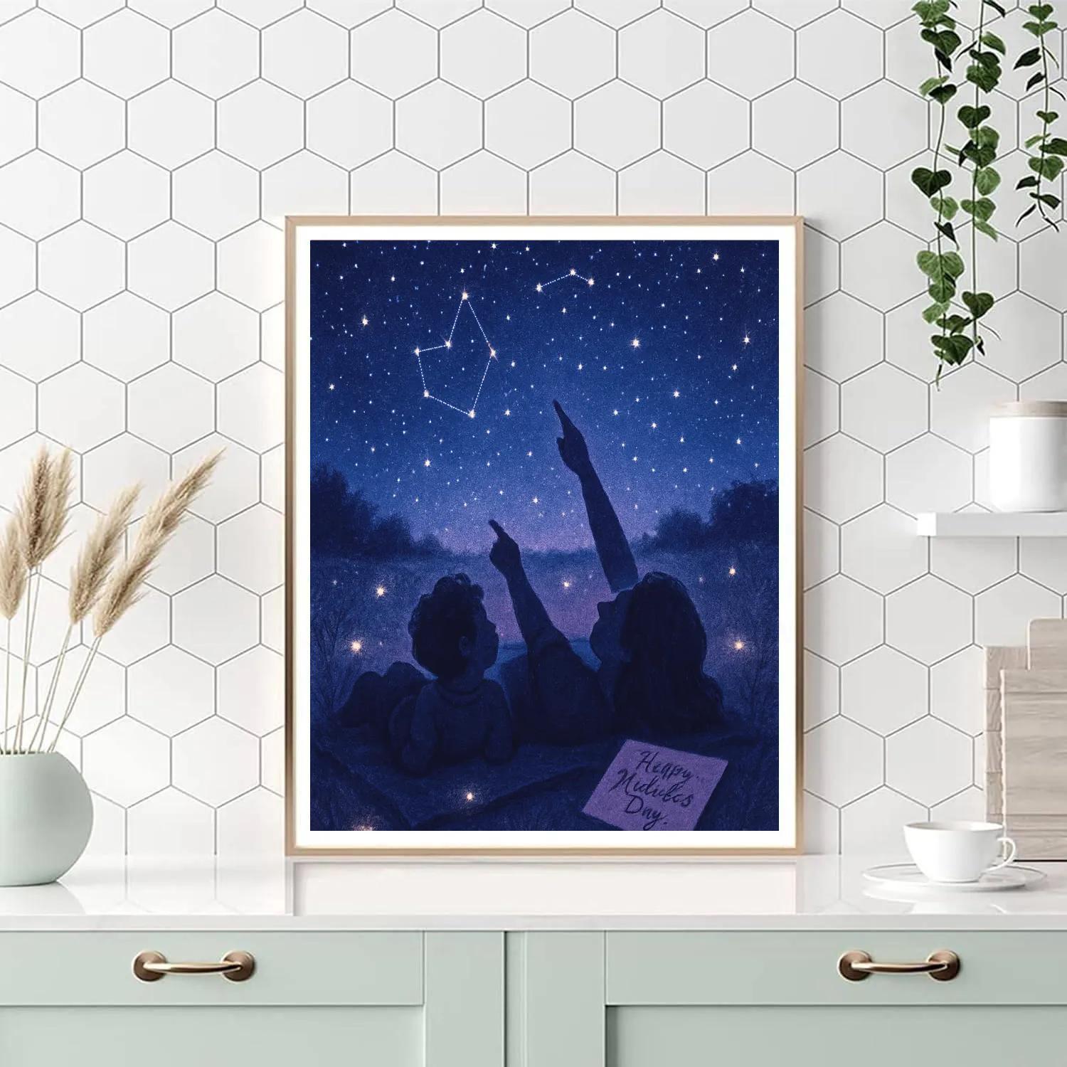 Stargazing Wishes For Mom paint by number