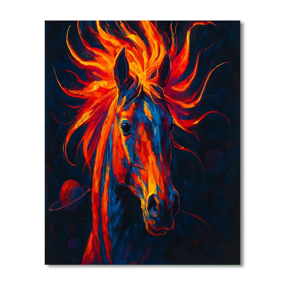 Solar Flare Stallion paint by numbers