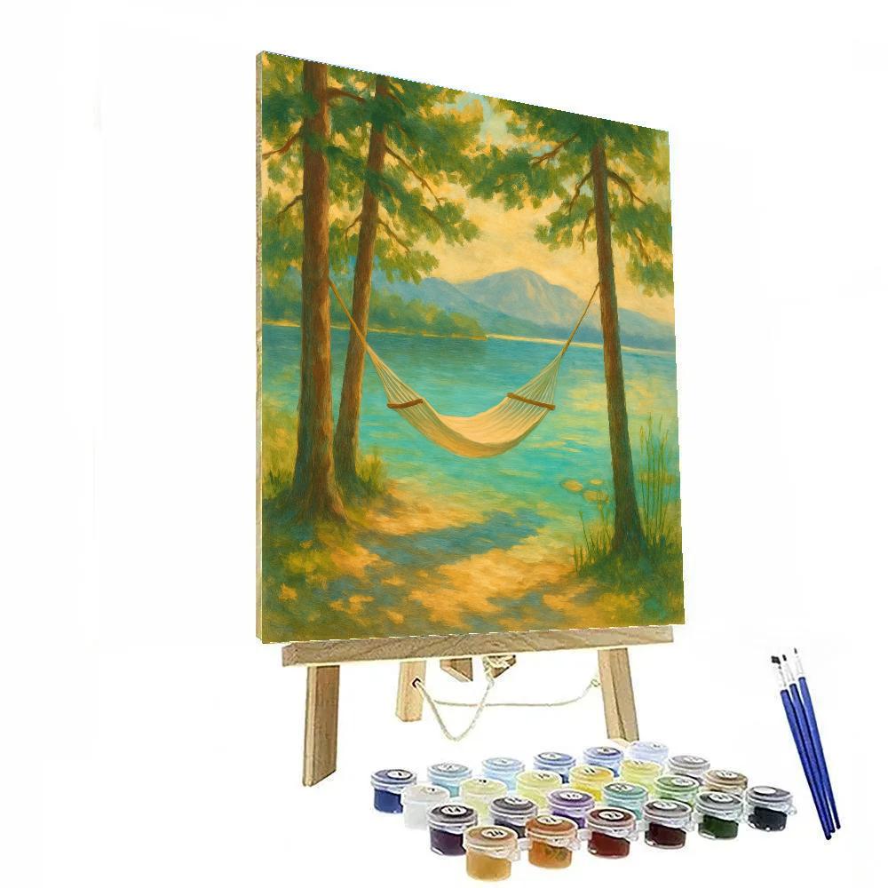 Summer Hammock By Crystal Lake paint by numbers