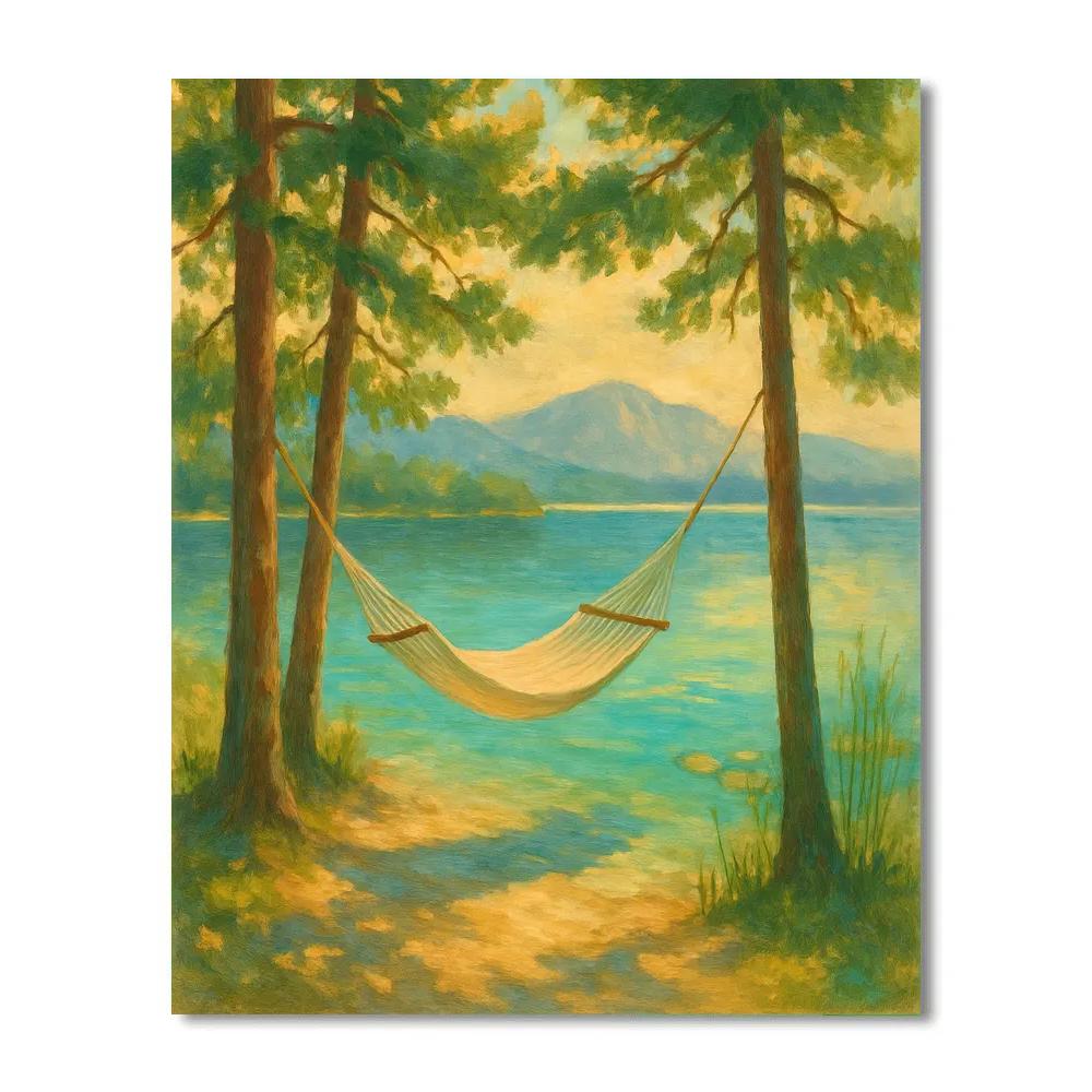 Summer Hammock By Crystal Lake paint by numbers