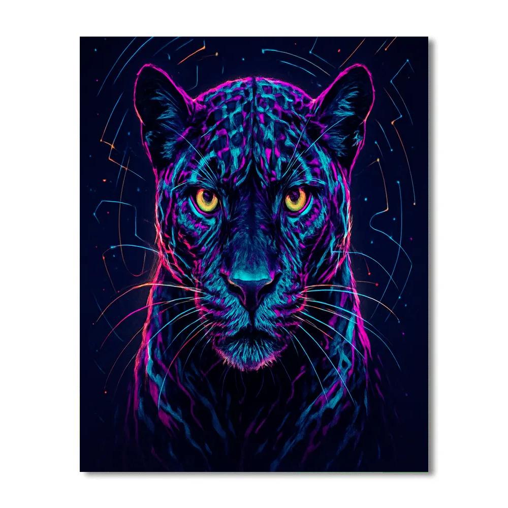 Quantum Panther Spectrum paint by numbers