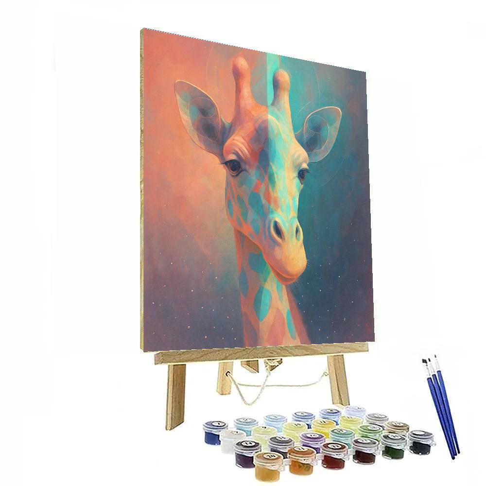 Starfield Giraffe Mirage Paint by numbers art