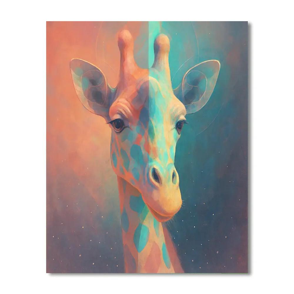 Starfield Giraffe Mirage Paint by numbers art