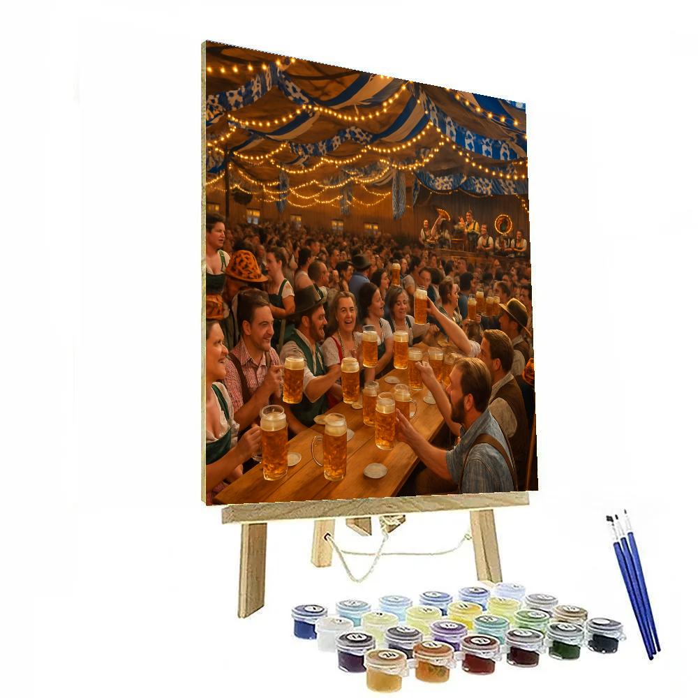 Oktoberfest Beer Tent Celebration In Munich Paint by numbers art