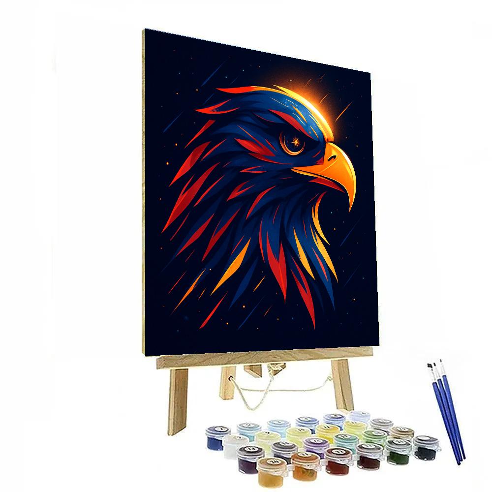 Meteor Shower Eagle Blaze Painting by numbers kit