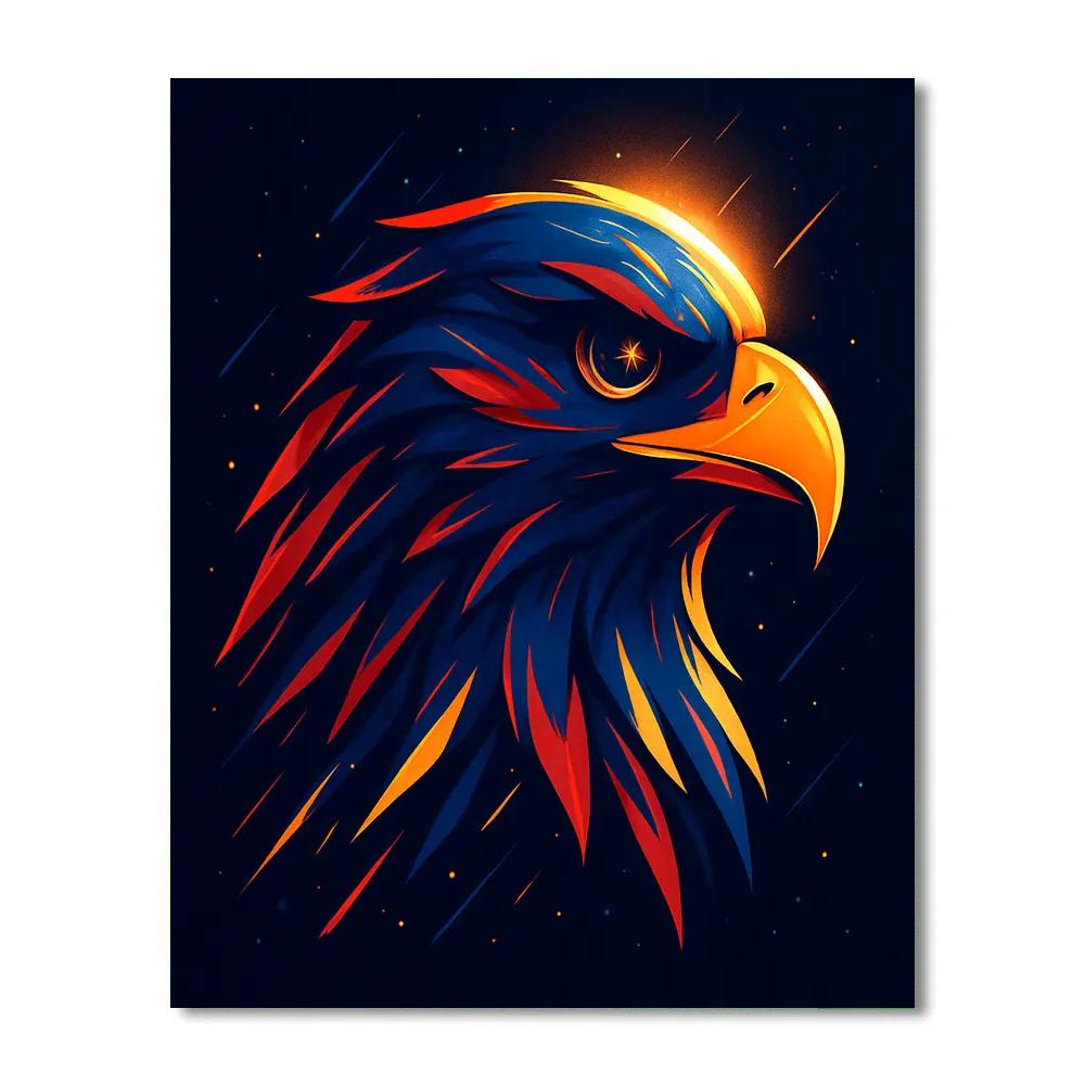 Meteor Shower Eagle Blaze Painting by numbers kit
