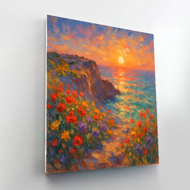 Sunrise Over Wildflower Bluff DIY paint by numbers
