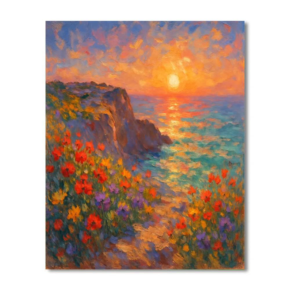 Sunrise Over Wildflower Bluff DIY paint by numbers