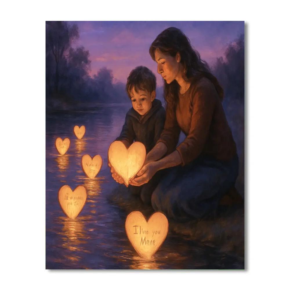 Mothers Day Lanterns Of Gratitude Paint by numbers art