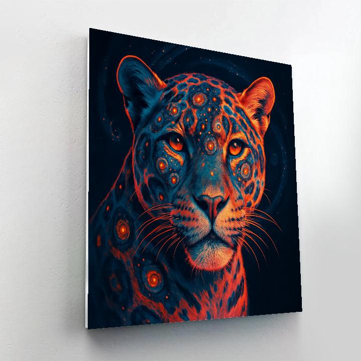 Cosmic Coral Jaguar DIY paint by numbers