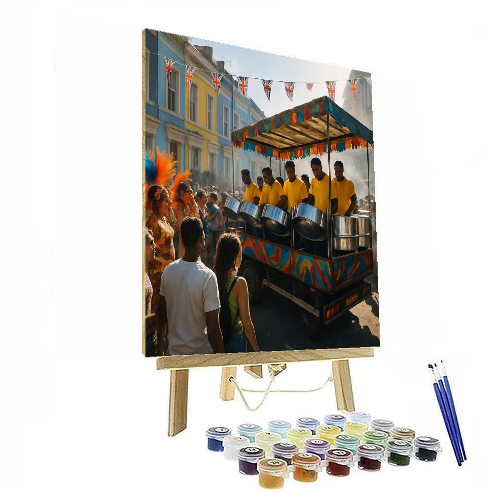 Notting Hill Carnival Steelband On London Street Painting by numbers kit