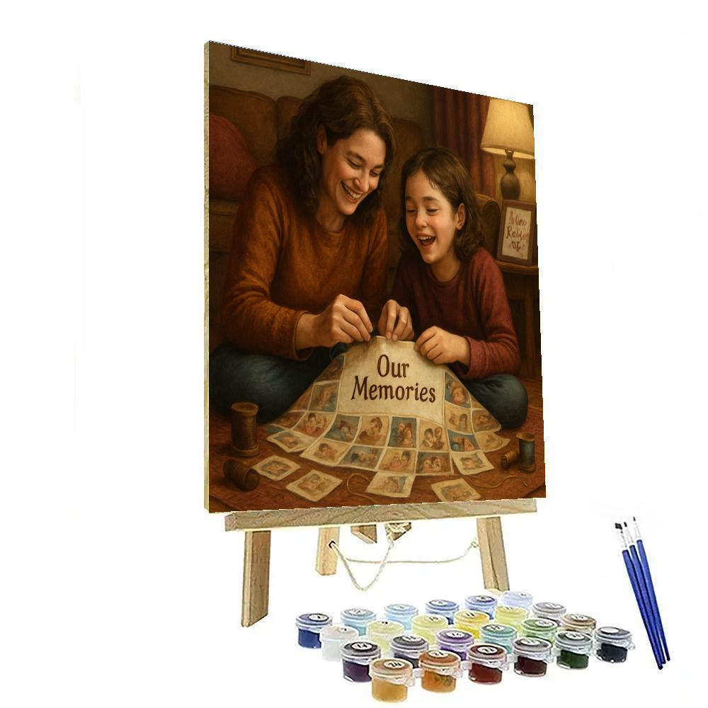 Crafting A Mothers Day Memory Quilt Number painting