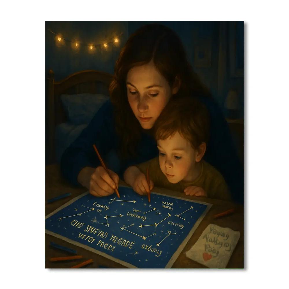 Mothers Day Star Chart Of Our Moments paint by numbers