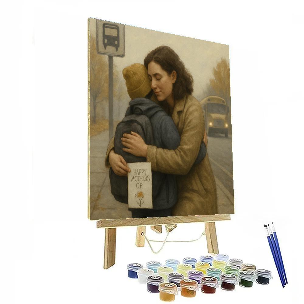 Bus Stop Goodbyes And Mothers Day Surprises Number painting