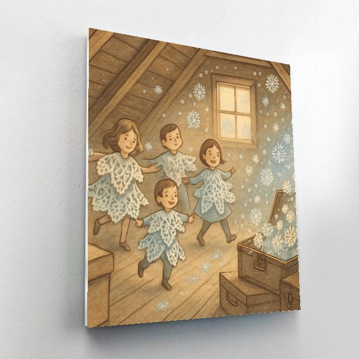 Snowflake Ballet In The Attic paint by numbers
