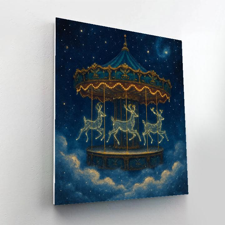 Christmas Carousel Of Constellations painting number kit