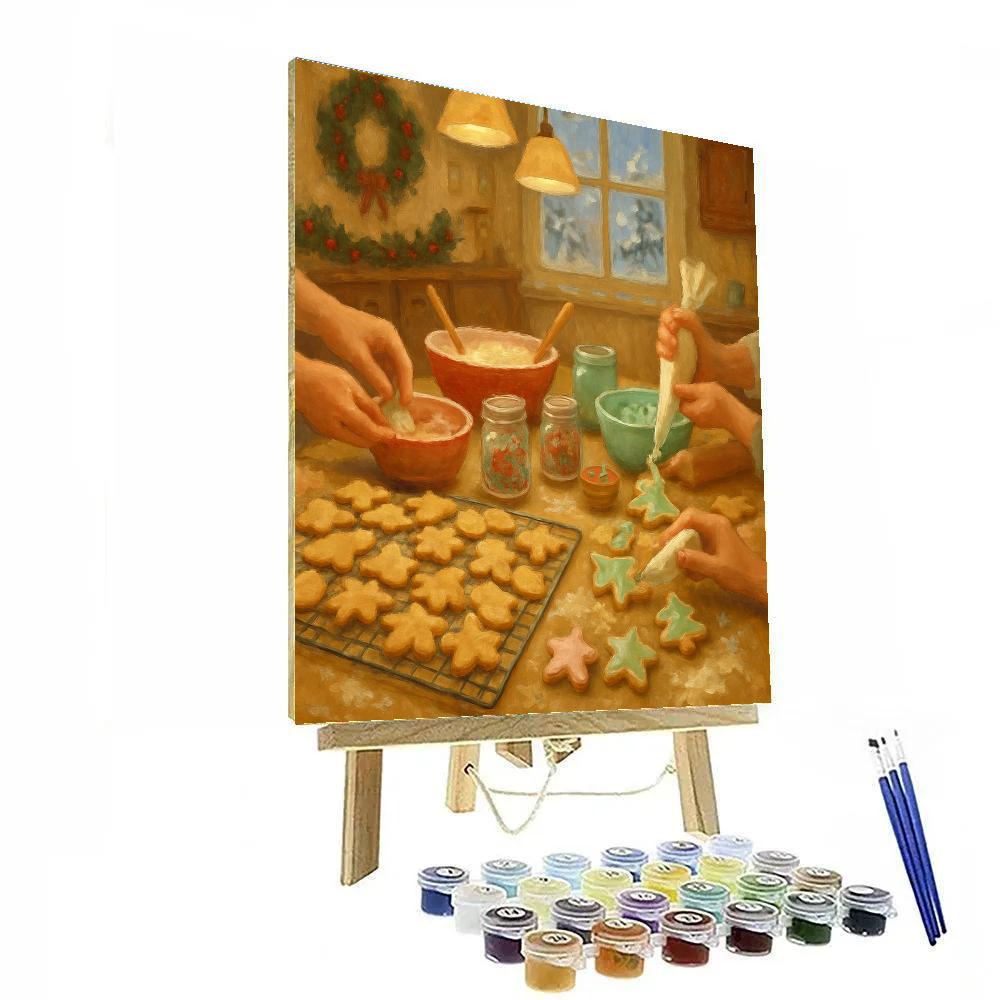 Cookie Decorating Kitchen Glow painting number kit