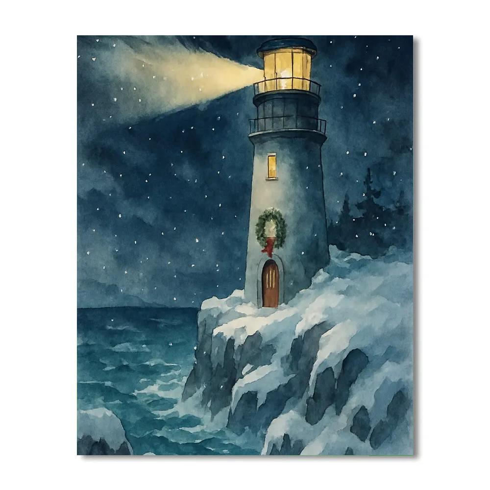 Midwinter Lighthouse Beacon Paint by numbers kits