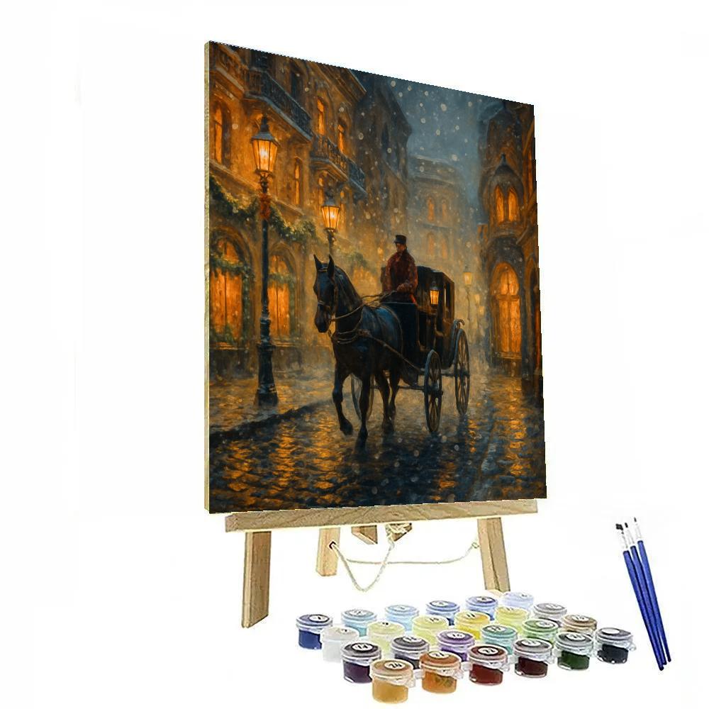 Carriage Ride Through Old City Lights Number painting