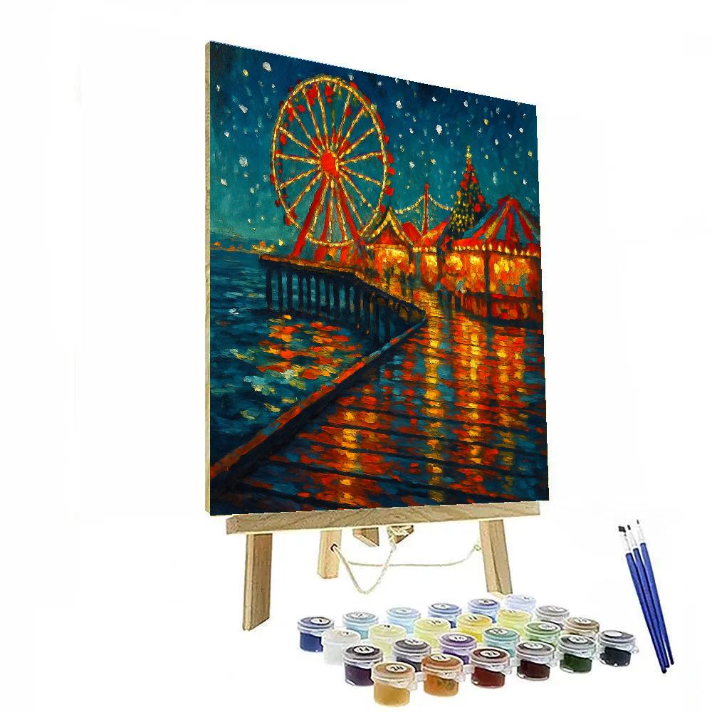 Christmas Carnival On The Pier Paint by numbers kits