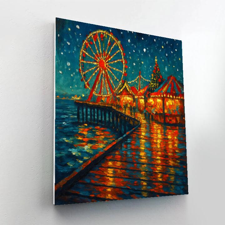 Christmas Carnival On The Pier Paint by numbers kits