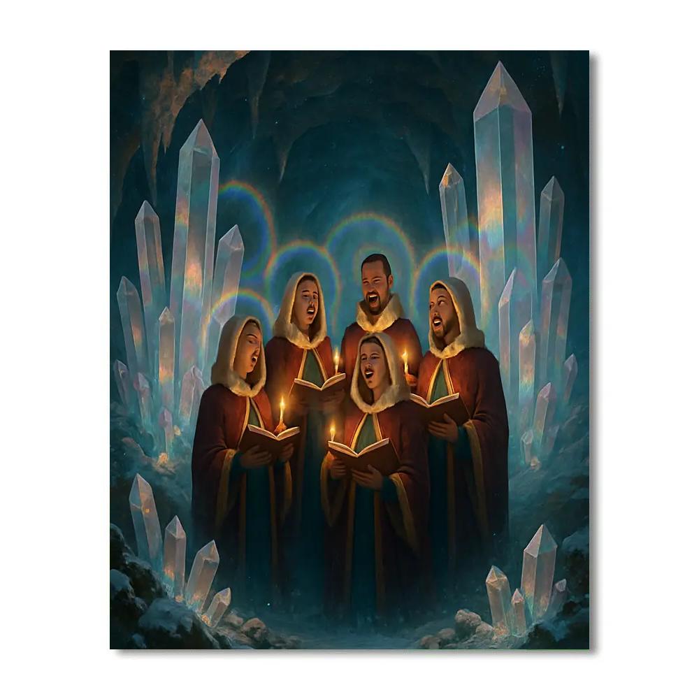 Crystal Cave Christmas Choir Number painting