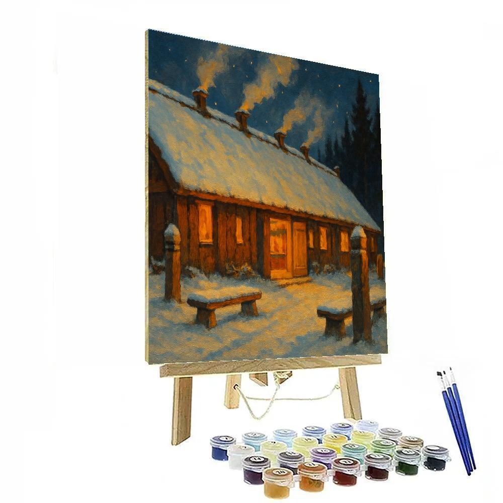 Midwinter Feast In The Longhouse painting number kit