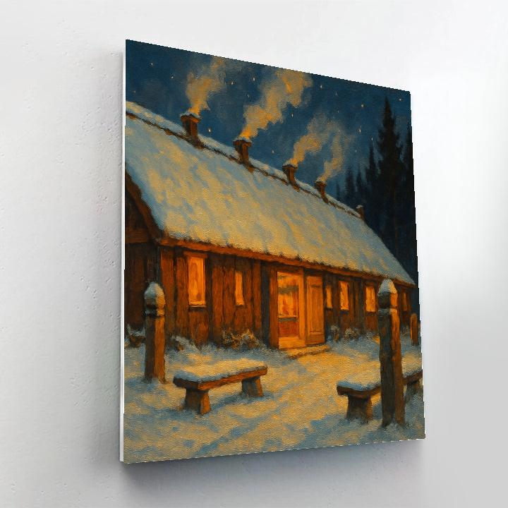 Midwinter Feast In The Longhouse painting number kit